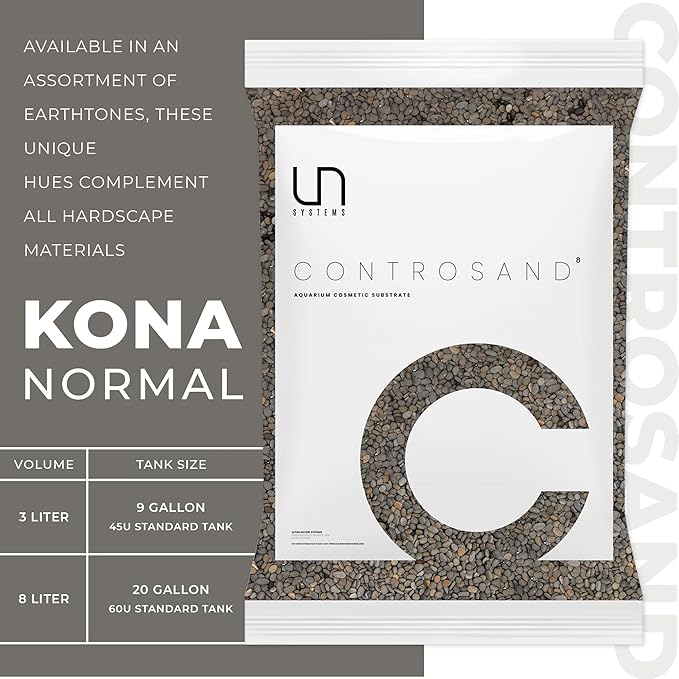 Ultum Nature Systems Controsand Kona Aquarium Sand (8L) - Freshwater Tank Substrate for Live Shrimp & Planted Aquariums