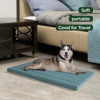 BALANCE Dog Crate Bed, Orthopedic Dog Bed Pad with Waterproof Liner, Washable Crate Foam Pet Mat - Powder Blue / 42.0"L x 28.0"W x 2.0"Th - image 3