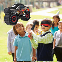 Waenerec boombox pinata with stick and blindfold, colorful radio shape with sequins - view 15