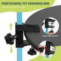 Dog Grooming Arm 35" with Hammock - Blue - image 4
