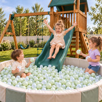 GUESVOT ball pit balls, 100 crush proof plastic balls with reusable storage bag - view 14
