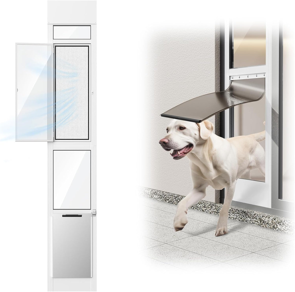 Doggy Door for Sliding Glass Door - Large