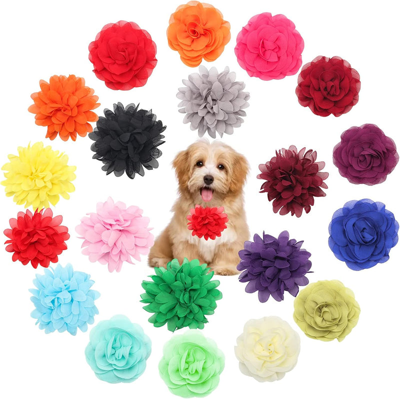 Catcan 20Pcs Dog Flower Collar Accessory