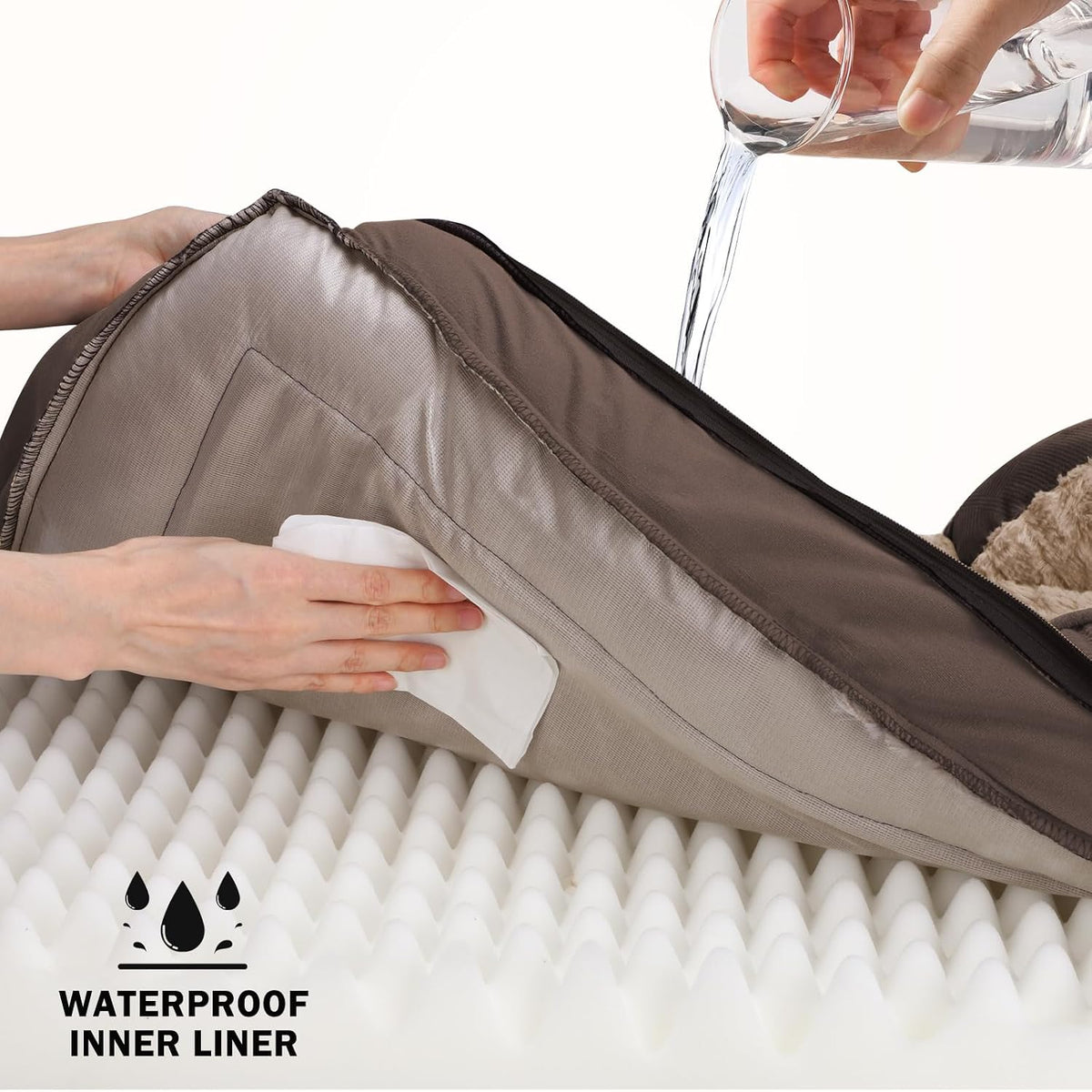 Orthopedic Dog Beds Large Sized - Dark Brown / L (35"x 25"x 6.5") - image 3