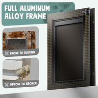All Aluminum 3 Flaps Insulated Dog Door for Door – Essentials for Dogs - Large - image 3
