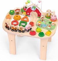 Weilim Montessori Activity Table for 1 Year Old - Farm