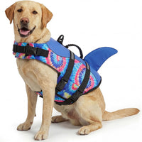 ASENKU Dog Life Jacket, Pet Safety Vest for Swimming & Boating - Large / Blue Bandhnu