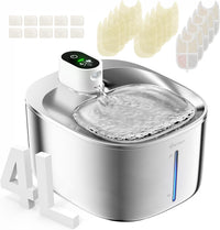 Wireless Cat Water Fountain Filter - White Cat Fountain+5 Set Filters