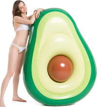 Jasonwell Inflatable Avocado Pool Float Seashell Floatie with Ball - Green / X-Large - image 2