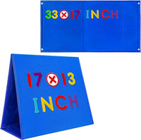 PENGFULL large felt flannel board with blue and beige double-sided surface, folding stand design - view 2