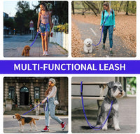 Kazazoo Hands-Free Dog Leash Adjustable Length 5-8 Ft - Blue / M - image 3
