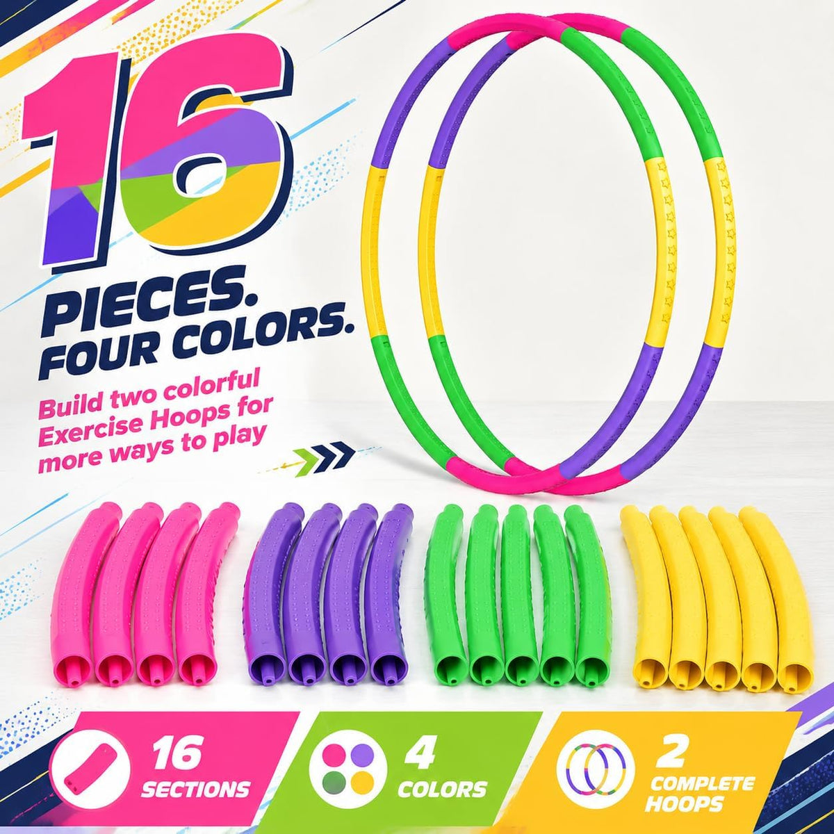 Color Hoop, Size & Length Adjustable - image 2