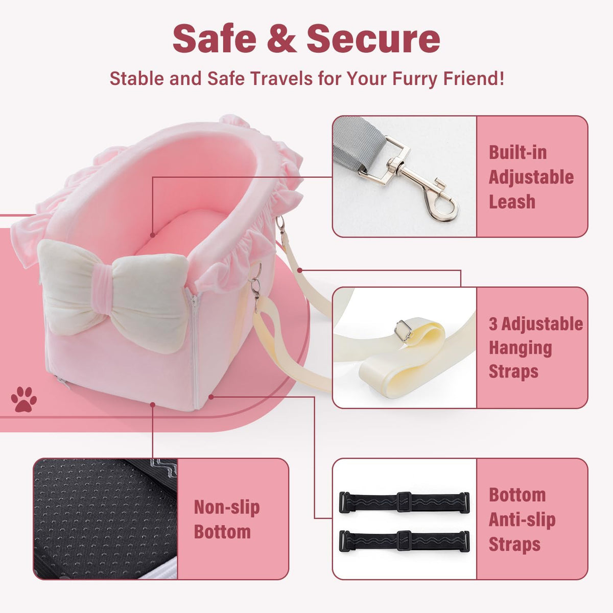 Jaoul Dog Car Seat for Small Dogs - image 2