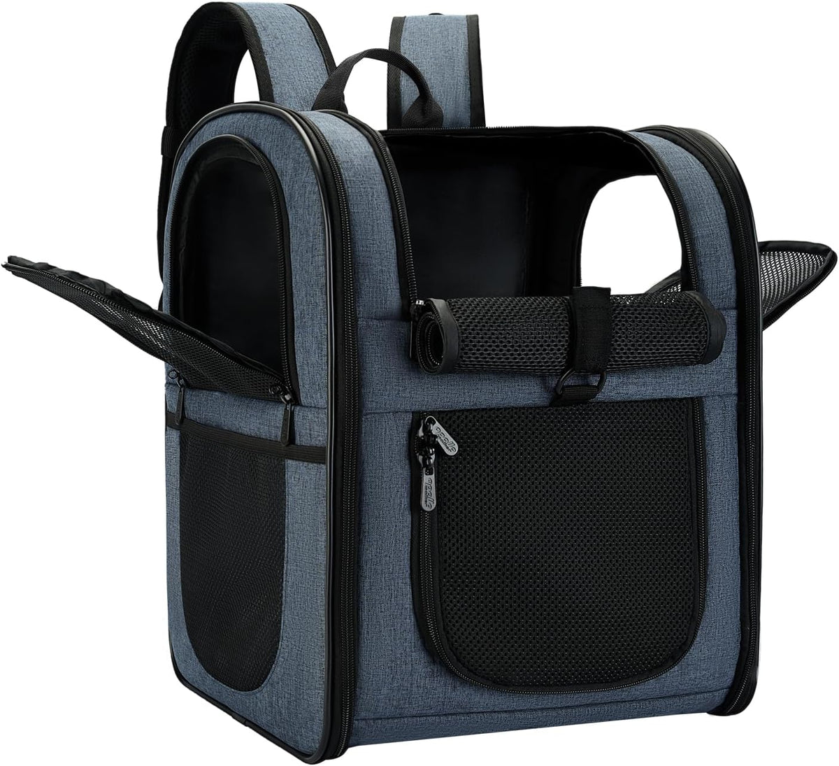 Apollo Walker Cat Backpack Carrier, Support Frame - Navy / Medium-Standard