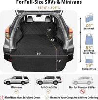 SUV Cargo Liner for Dogs - Trunk Cover for SUV with Bumper Flap Protector – Essentials for Dogs - Black / Extra Large: 55'' x 106" - image 2