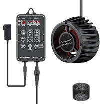 Carefree Fish Magnetic Aquarium Wave Maker Quiet and Powerful DC 24V Powerhead with Digital Led Display Controller Submersible Water Inverter Circulation Pump for Freshwater and Saltwater