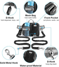ETACCU Hands Free Dog Leash with Phone Pouch - 2 Dog Blue-black - image 4