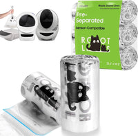 90 Pack Cat Litter Box Robot Model 5/4/3 Waste Bags - Transparent / 1 Count (Pack of 150)