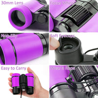 Scotamalone Kids Toy Binoculars Shock Proof for Age 3-12 Years Old - green and purple / two pc (Pack of 1) - image 2