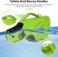 Queenmore Dog Life Jacket with Front Float - Small / Green - image 4