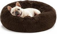 Love's cabin Calming Cat Bed for Indoor Cats - Dark Brown / 20"
