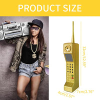 TOTITOM retro brick cell phone prop in pink with printed keys and antenna - view 12