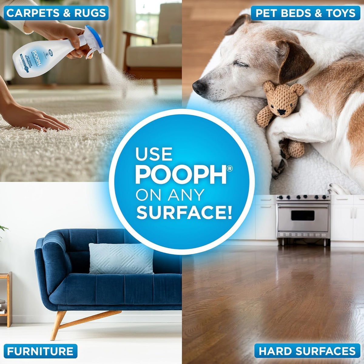 POOPH Pet Odor Eliminator Spray - 16 Fl Oz (Pack of 2) / Odor Eliminator (Max Strength) - image 4
