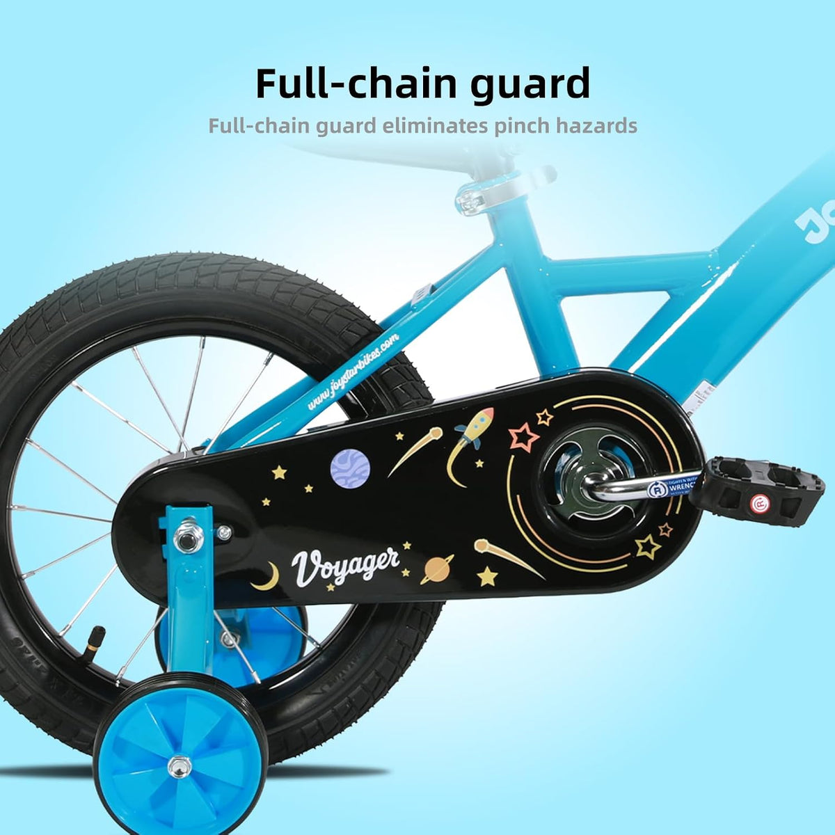 JOYSTAR 10" 12" 14" 16" Kids Bike for Boys and Girls Ages 1-7Y – Fun for Kids & Family - Blue / 14 Inch with Training Wheels - image 4