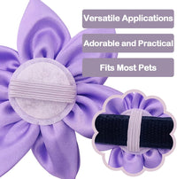 PET SHOW 4 Pack Small Dog Bows Sliding on Collar Attachment – Essentials for Dogs - I 3.5" - image 3