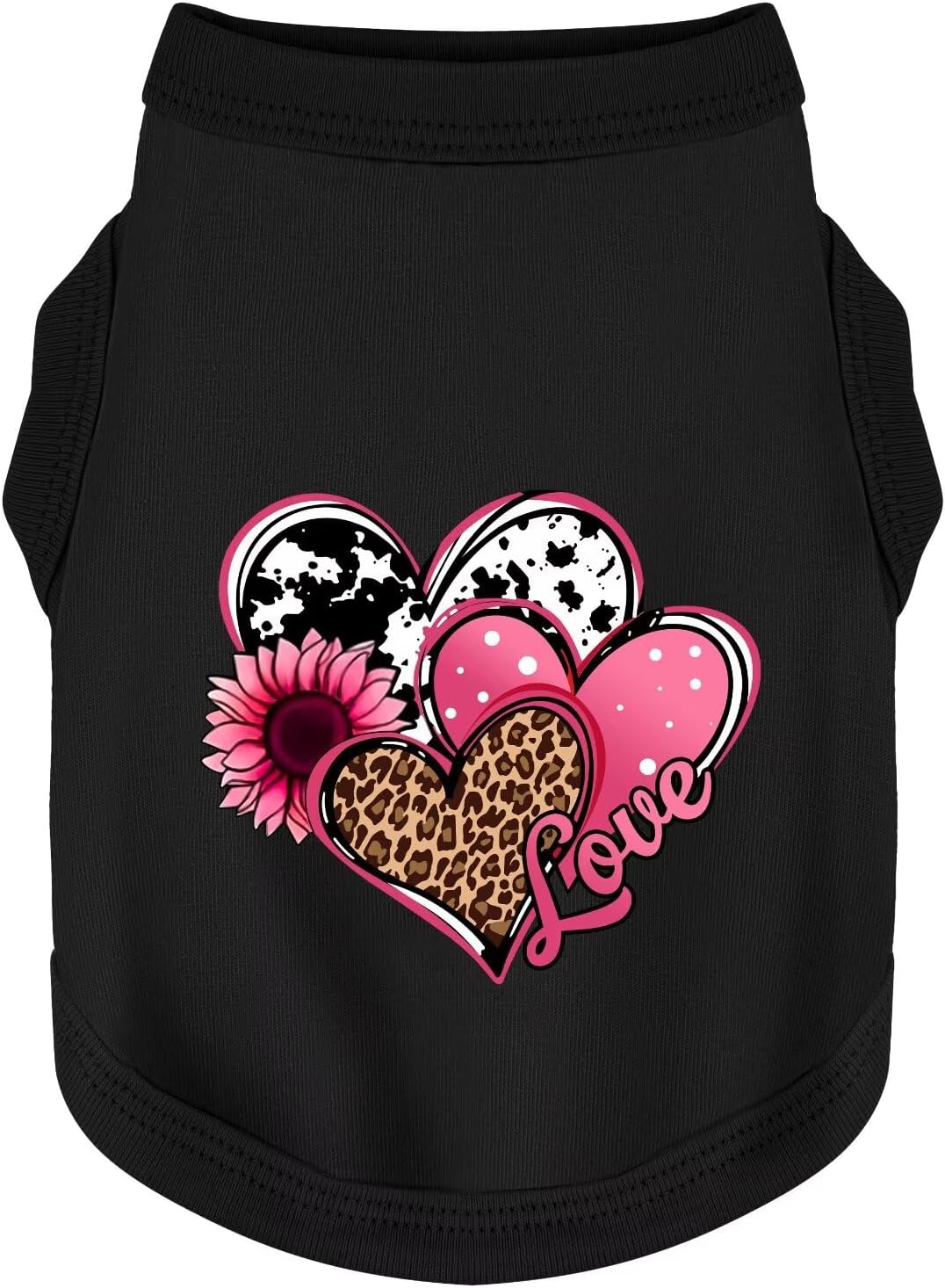 Discover Cozy Cotton Canine Wear: Soft, Lightweight - Black / XS-(2~6lb) | Back(~9.8")