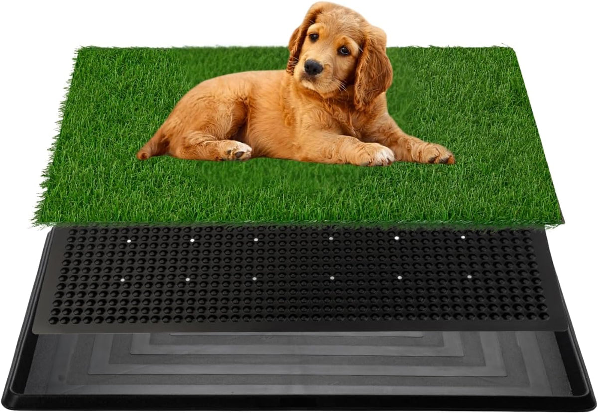 FluffyDream Dog Grass Pad with Tray - 16“x20”