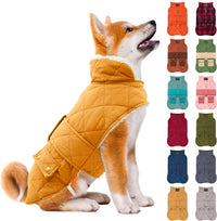 KYEESE Waterproof & Windproof Dog Coat for Small Dogs Puffer Jacket – Essentials for Dogs - Large / 08# Yellow