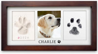 MYPAWLETS Paw Print Frame Kit, Dog/Cat Pawprints Keepsake - Espresso