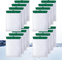 16 Count Medium Filter Cartridges Compatible with Whisper Bio Bag Filters, Large Aquarium Filter Cartridge for Whisper 10i/IQ10/PF10 and Repto Filter 90 GPH