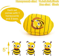 Hollypet Squeaky Hide and Seek Dog Toys for Small and Medium Dogs - Bees - image 2