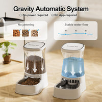 Automatic Dog Water Dispenser & Feeder Food Set - Pearl White / 1 Gallon (Water & food dispenser) - image 3