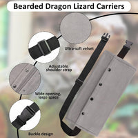 Bearded Dragon Leash and Harness Set, Bearded Dragon Accessories - Gray - image 3