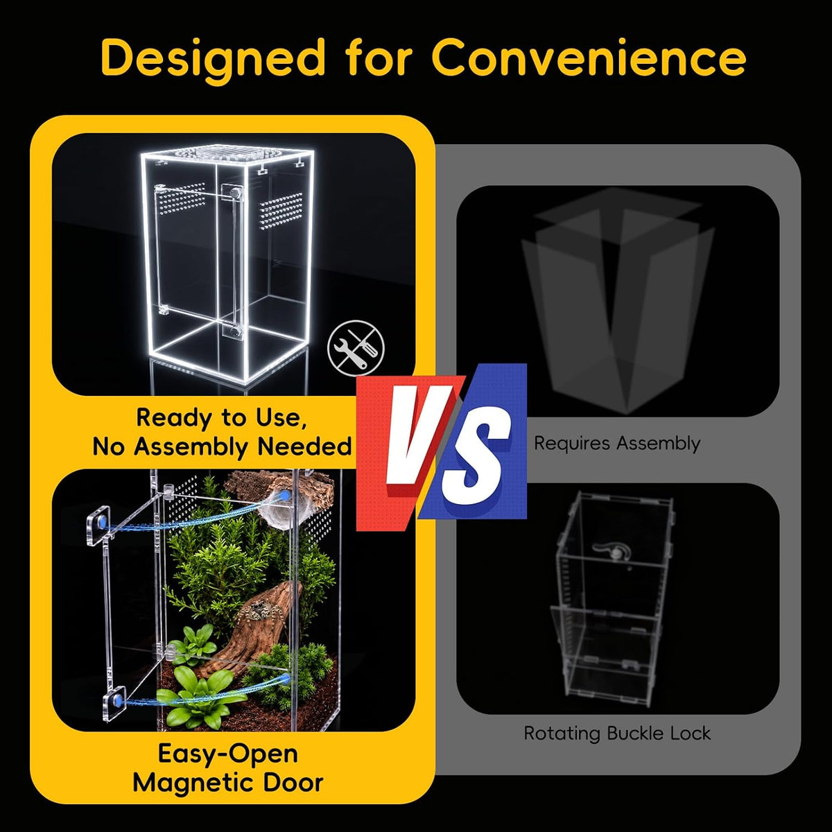 Jumping Spider Enclosure Starter Kit - Clear / Large - image 2