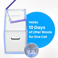 Neakasa XL Cat Litter Disposal Bin with 4-Months Supply Refill Bags – Daily Care for Cats - White / XL - image 2