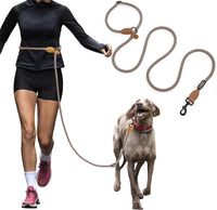 Mile High Life Hands Free Dog Leash - Brown Check / 8FT Hands Free