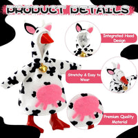 7 Inch Mini Desk Goose Outfits - Cow Color - image 4