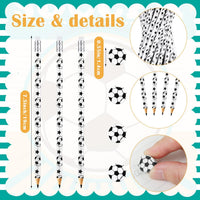 Tinlade 72 Pcs Sports Pencils and Erasers for Boys, Party Favors – Fun for Kids & Family - Soccer - image 3