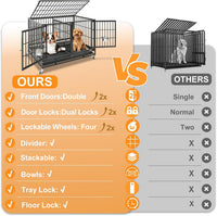 Homey Pet 43" Double Dog Crate - image 4