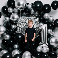110pcs Black Balloon 12 inch - 12inch(normal) / A36-black - image 4