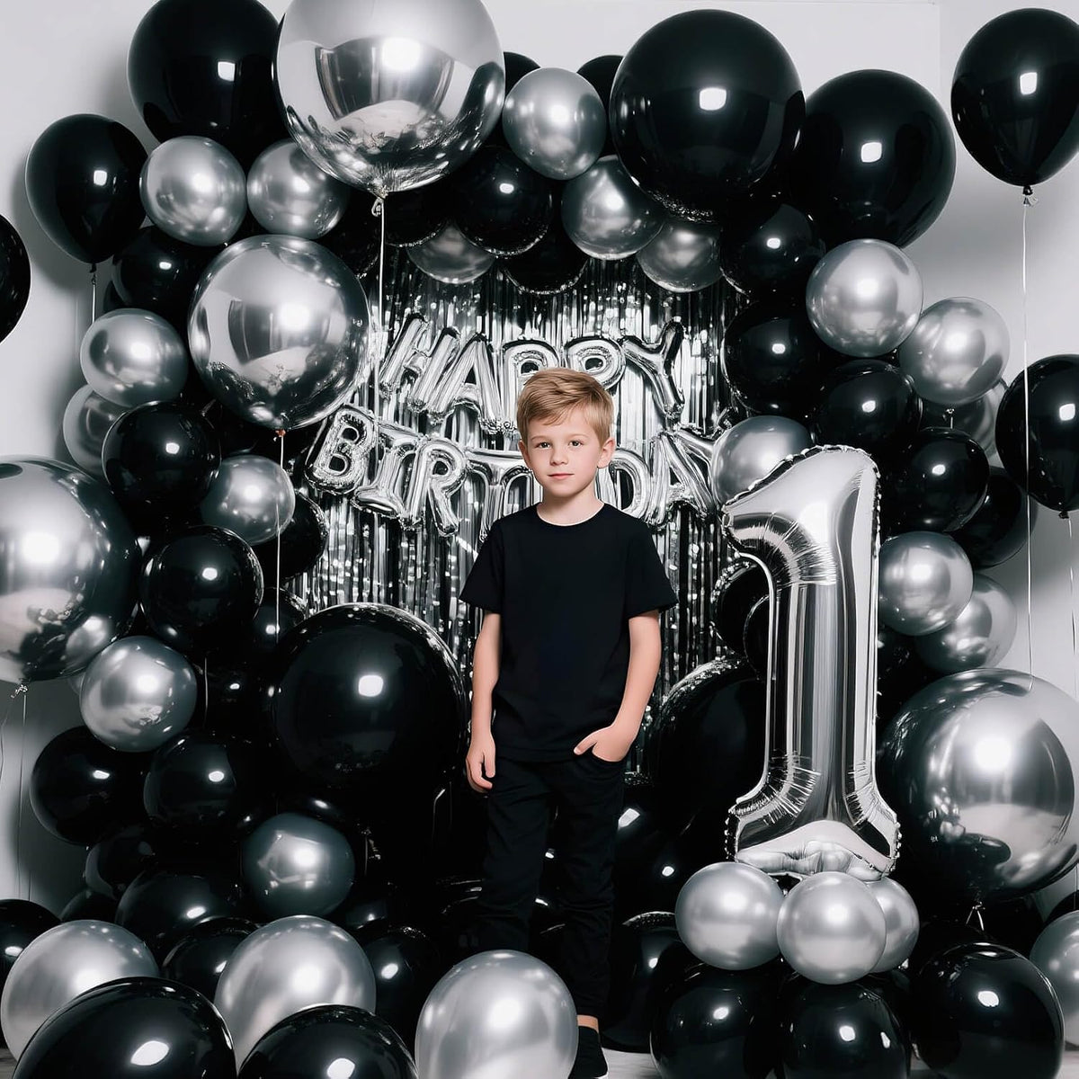 110pcs Black Balloon 12 inch - 12inch(normal) / A36-black - image 4