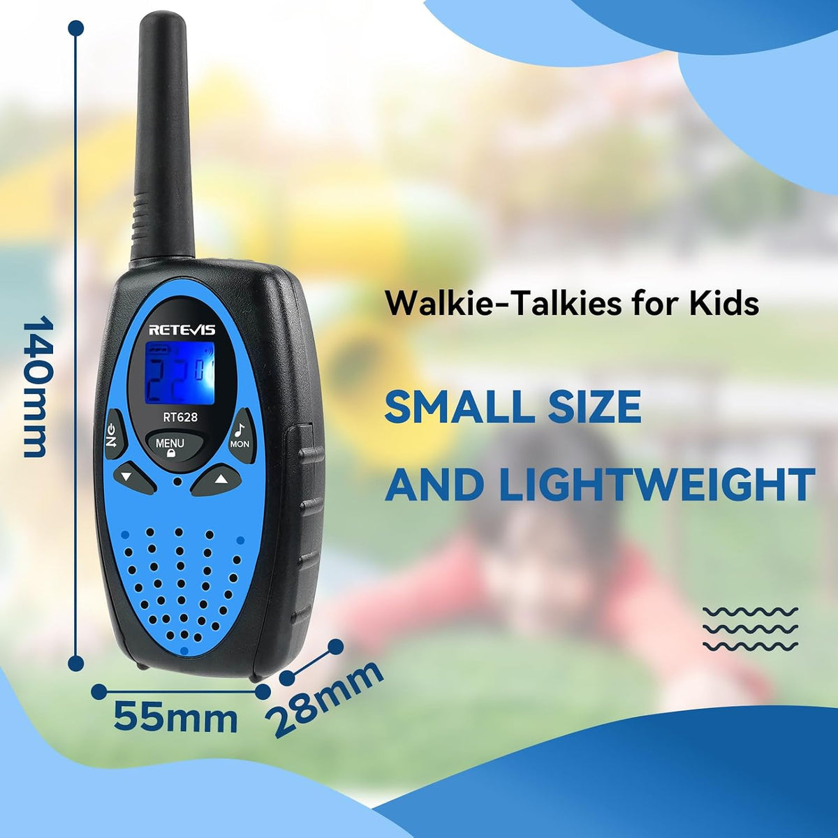 Retevis RT628 Walkie Talkies for Kids - Black Blue / 2 - image 2