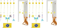 Potaroma Interactive Cat Feather Toys 5 Pcs - Max Extended Length 78 inches (Pack of 2)