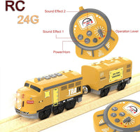 Motorized Train for Kids, Remote Control Locomotive Train Toy for Wooden Tracks, Battery Powered - Motorized Train - image 3