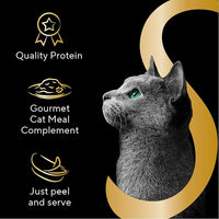 Sheba Selections Filets in Broth Adult Wet Cat Meal Complement Chicken, Tuna, or Shrimp Recipe, 1.3 oz. Cups, 24 Count