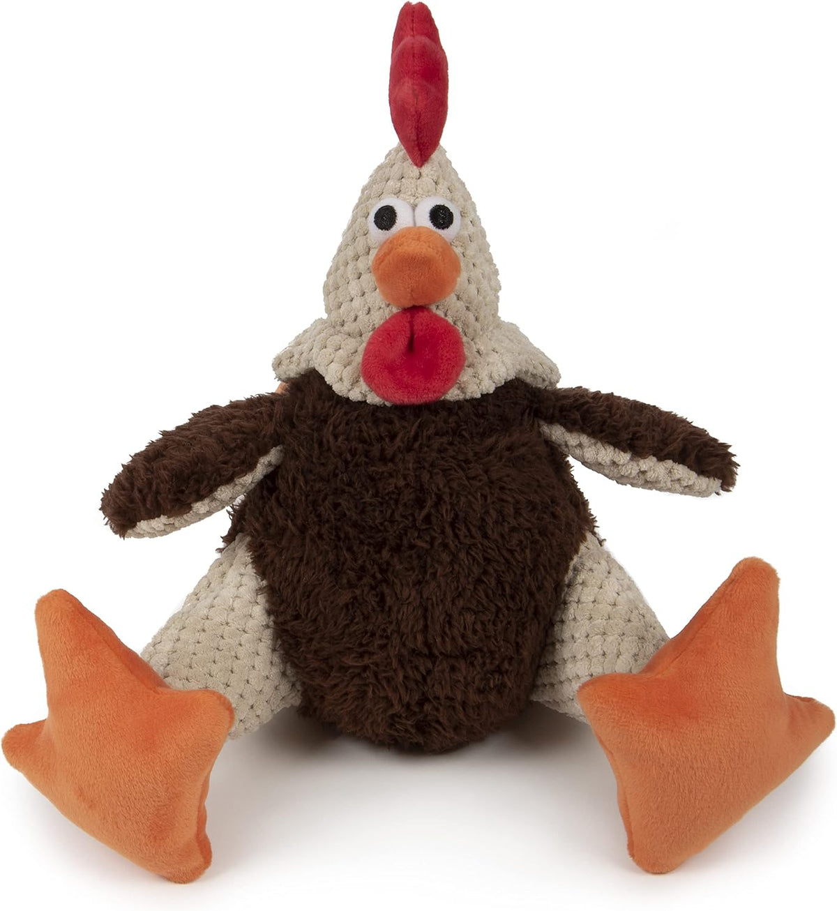 goDog Checkers Fat Rooster Squeaky Plush Dog Toy - Large (Pack of 1)